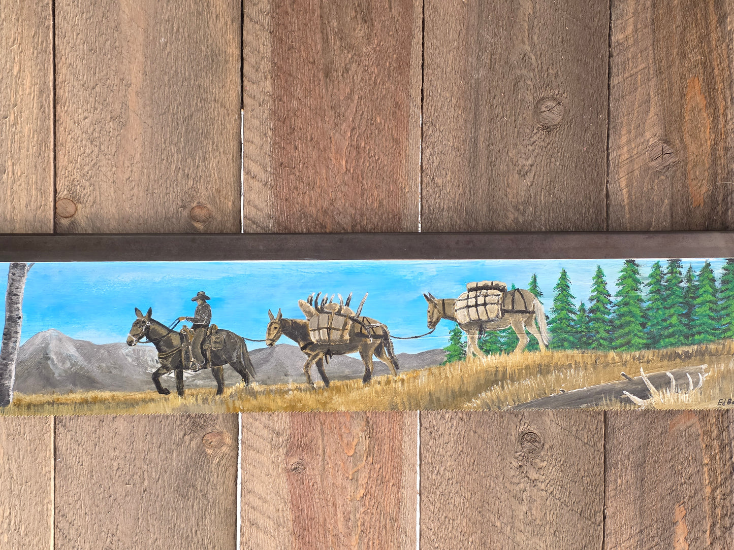 Painted Antique Handsaw