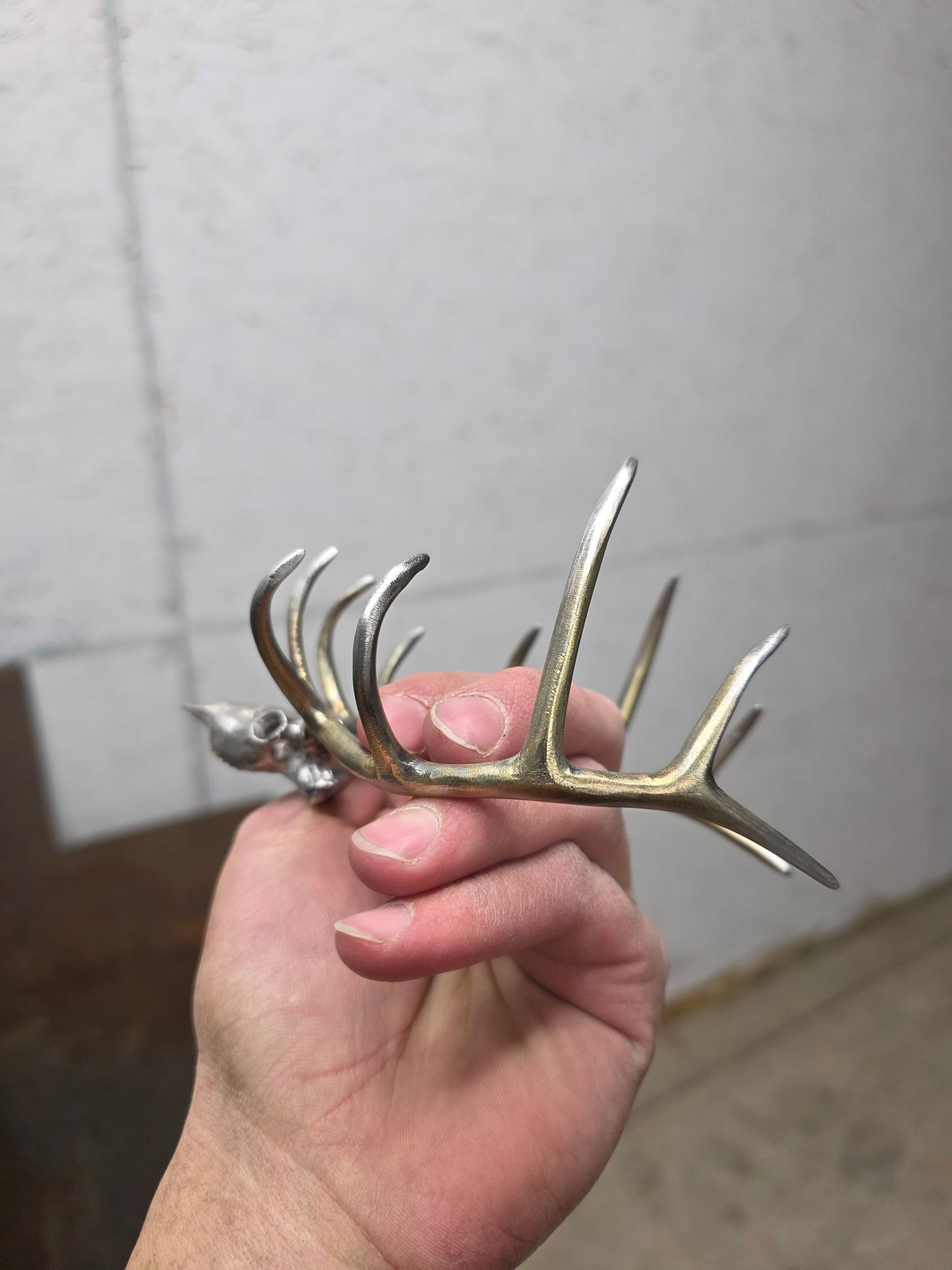 Miniature Elk euro sculpture