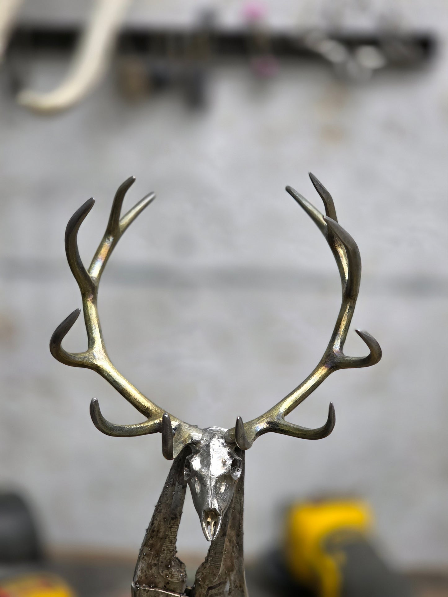 Miniature Elk euro sculpture