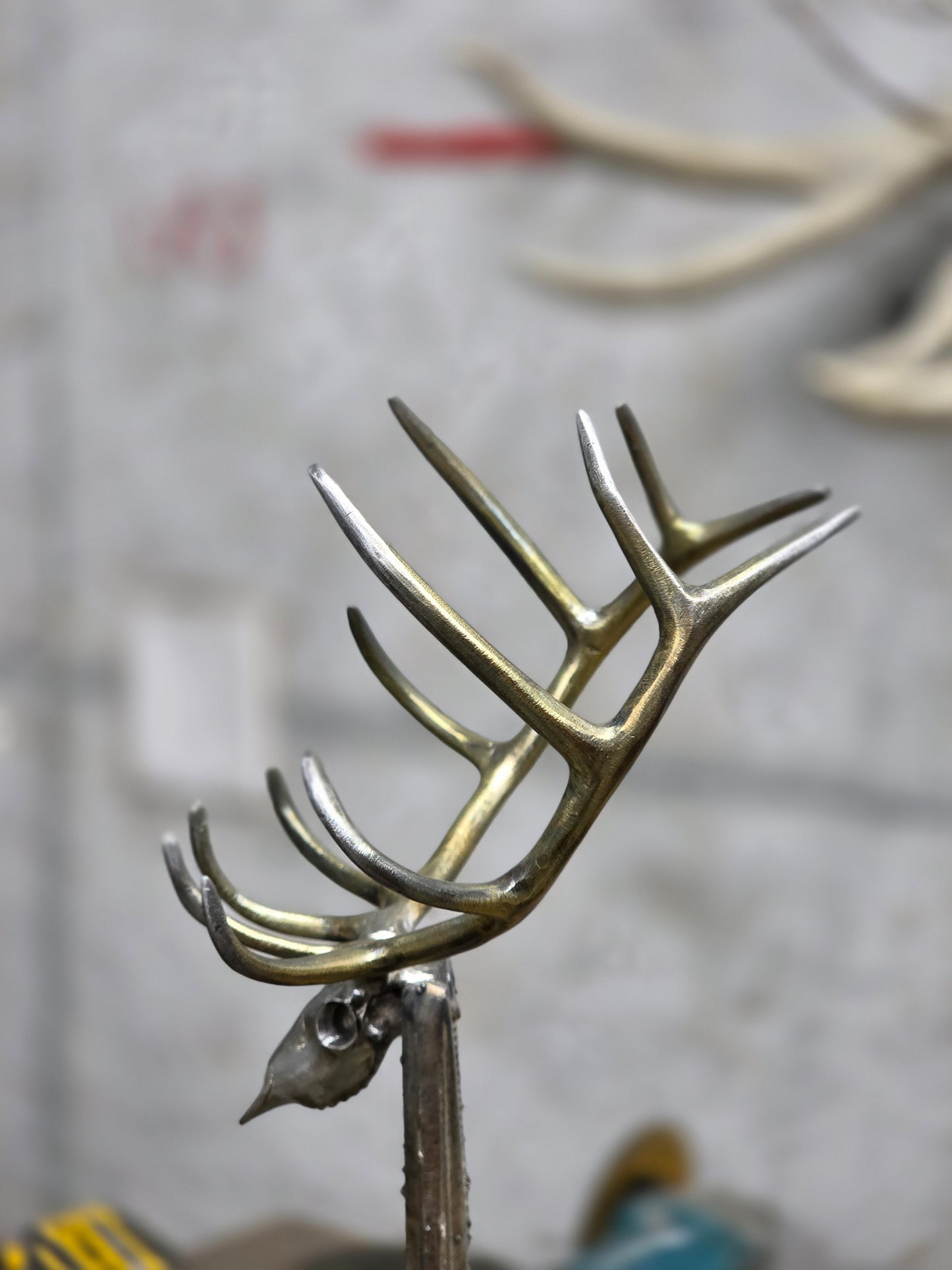 Miniature Elk euro sculpture