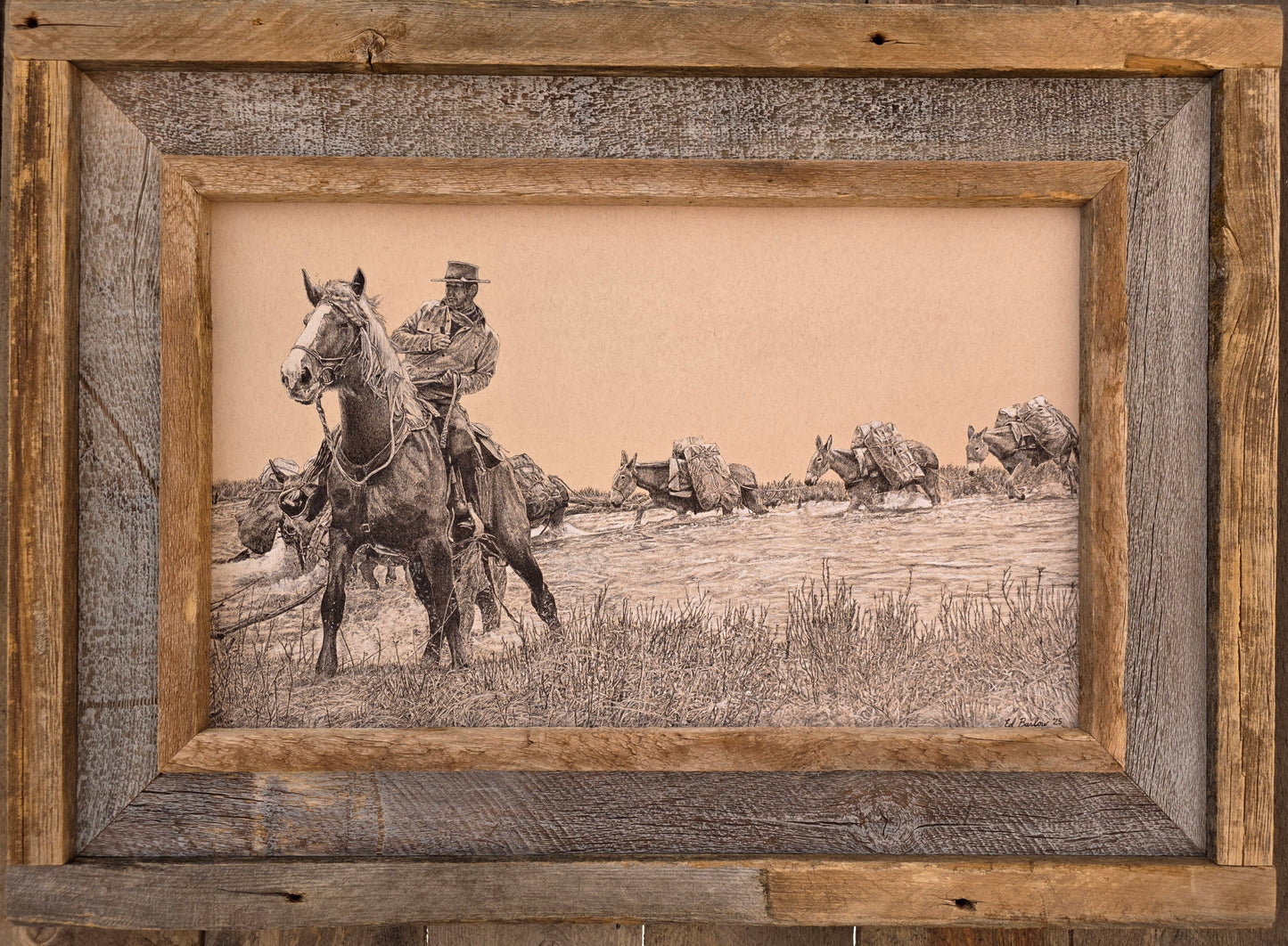 Limited Edition Pack String Framed Print